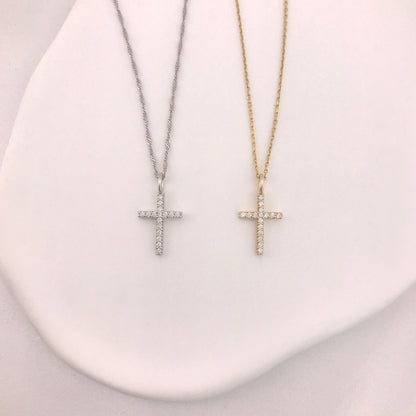 Brilliant Pave Diamond Cross