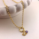 925/18k Vermeil Rolo Enhancer Necklace