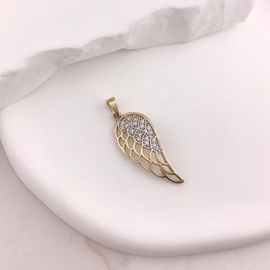 Sparkle Angel Wing Charm