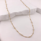 Mini Spaced Pearl Necklace