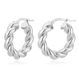 Miss Mimi - 14k/925 Vermeil Small Donut Twist Hoops