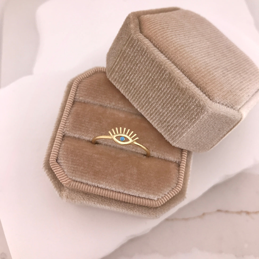 Evil Eye CZ Lash Ring