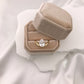Pear CZ Solitaire Wave Ring