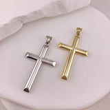 10k Gold Modern Tube Cross