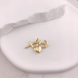 10k Gold Hope Faith and Charity Pendant