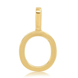 10k Gold Mini Plain Initial Necklace