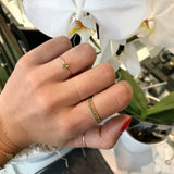 10k Gold Ribbed Stacker Ring