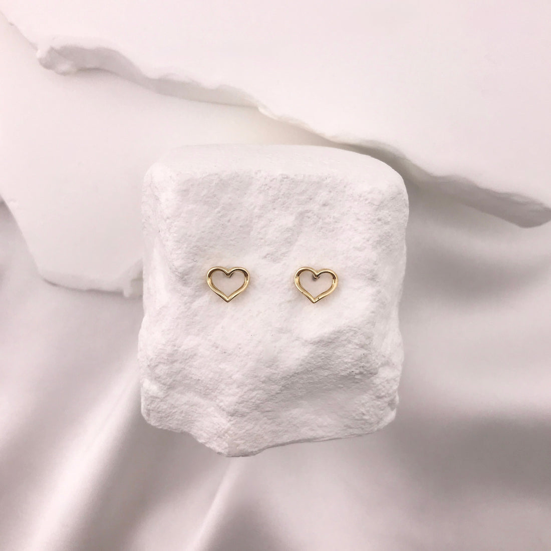 Valentina Open Heart Studs