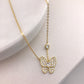 Graceful Butterfly CZ Necklace