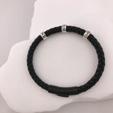 Personalized Silver Bead Bracelet