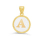 Giulia White Initial Necklace