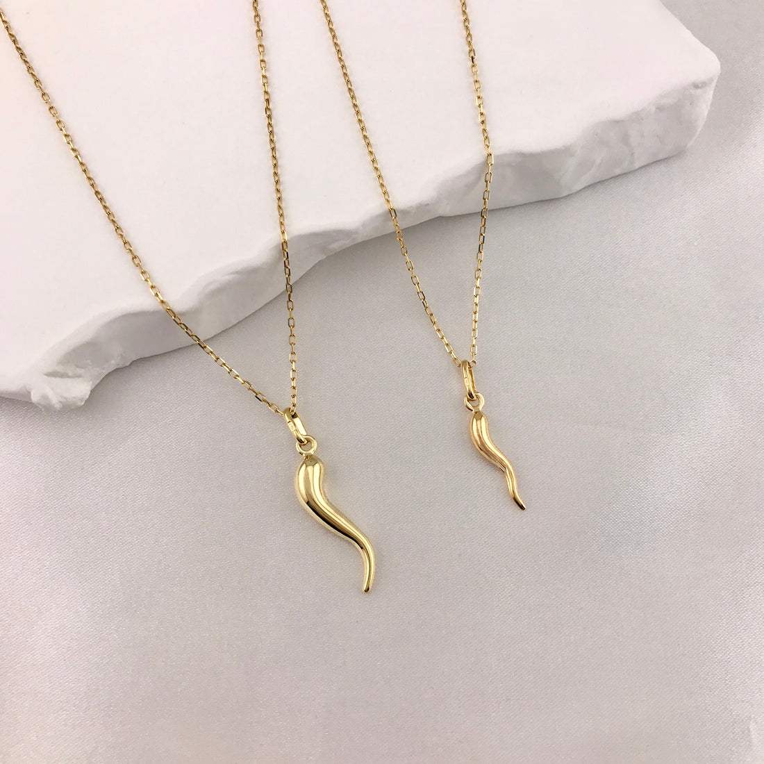 Timeless Italian Corno Pendant