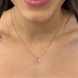 10k Gold Mini Diamond Initial Necklace