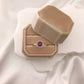 Stella Halo Birthstone Ring