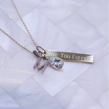 10k Gold Mini Diamond Initial Necklace