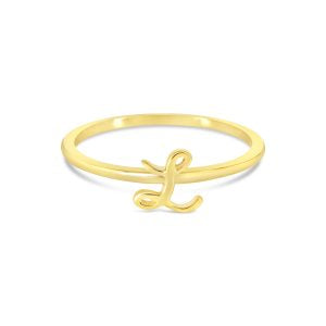 Bella Script Initial Ring