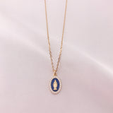 Oval Mother Mary Necklace by Amen