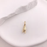18k Gold Good Luck Hand Pendant