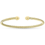 Miss Mimi- 14k/925 Vermeil Classic Twist Bangle