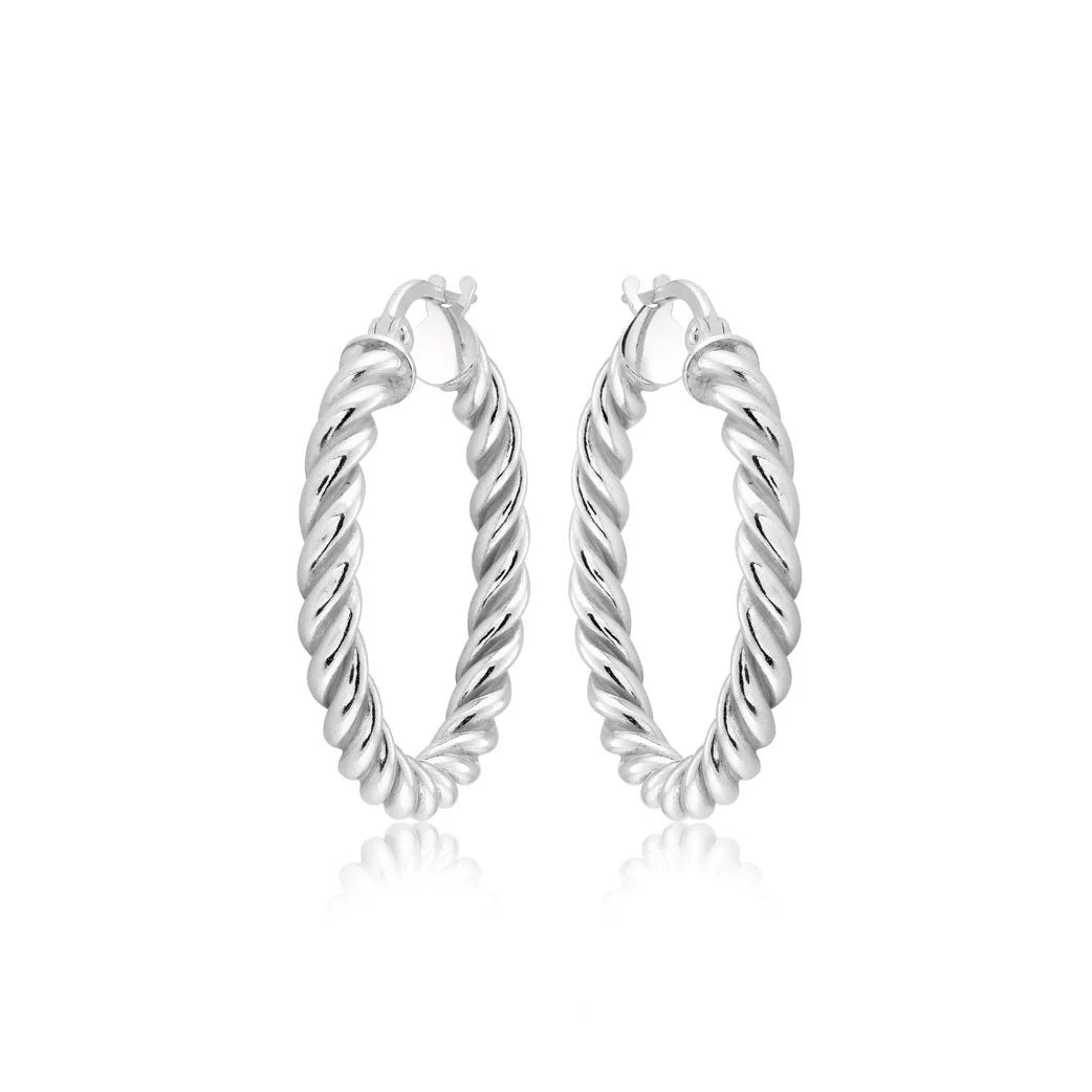 Miss Mimi - 14k/925 Vermeil Twist Hoops