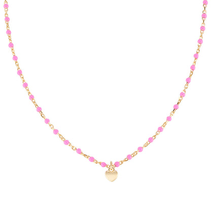 Enamel Dangle Heart Necklaces by Amen