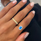 Elegant Blue Opalite Ring
