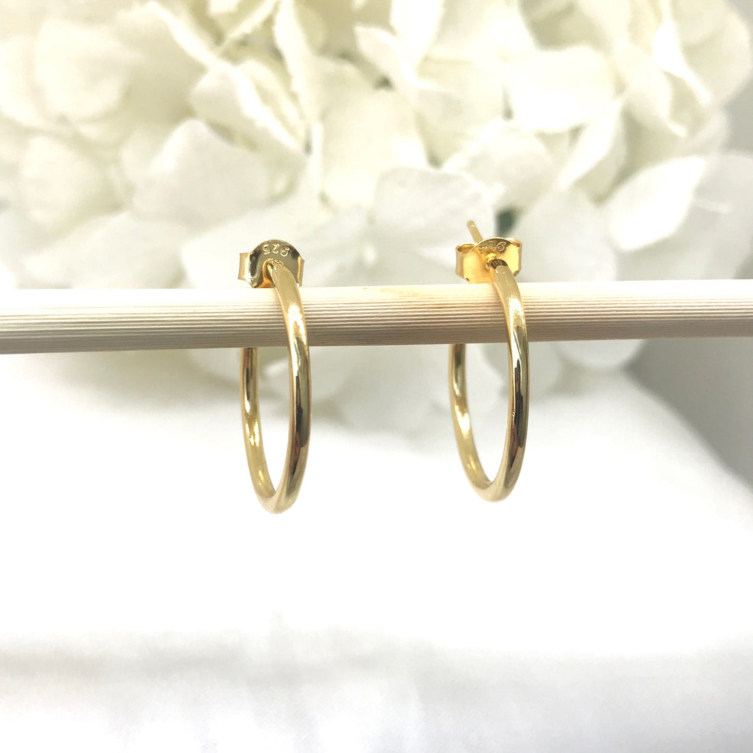 Elevated Studded Hoop