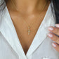 Brilliant Twist Diamond Cross