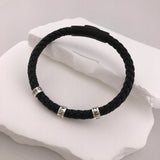 Personalized Silver Bead Bracelet