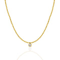 Bezel Ball CZ Chain