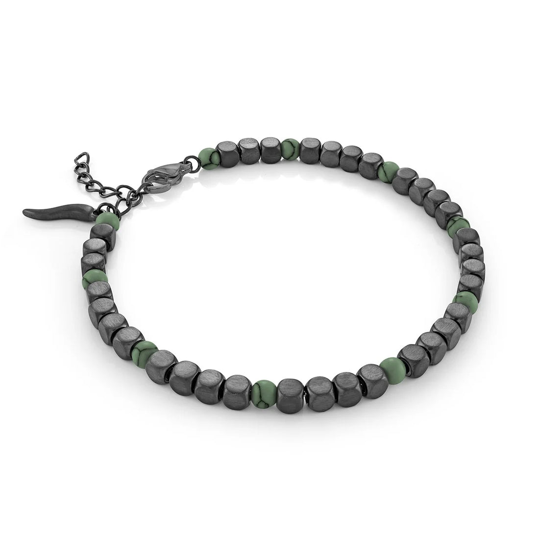 Stainless Steel Beaded Cornetto Beaded Bracelet by Ital Gem