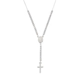 Hanging Cross Rosary Necklace by Amen