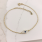 Vintage CZ  Evil Eye Bracelet