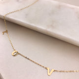 10k Gold LOVE Charm Necklace