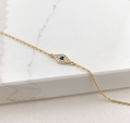 Vintage CZ  Evil Eye Bracelet