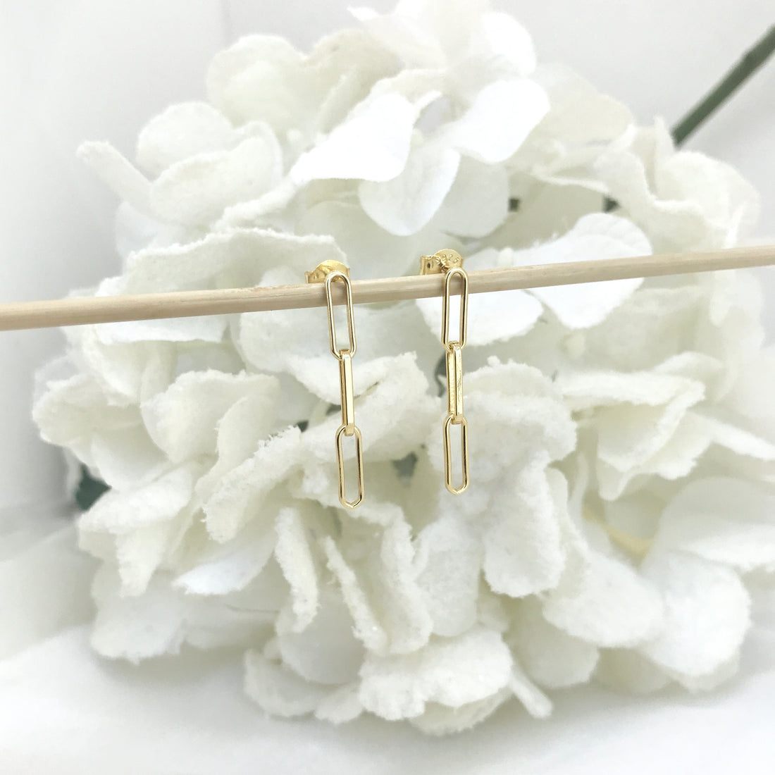 Fiore Paperclip Studs