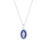 Oval Mother Mary Necklace by Amen