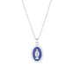 Oval Enamel Mother Mary Necklace by Amen