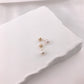 Gold Freshwater Pearl Studs