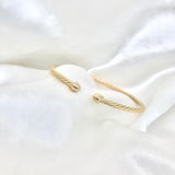 Miss Mimi- 925/14k Vermeil Classic Twist Bangle