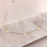 10k Gold MAMA Charm Necklace