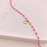 Amen 925/18k Vermeil Enamel Heart Bracelets