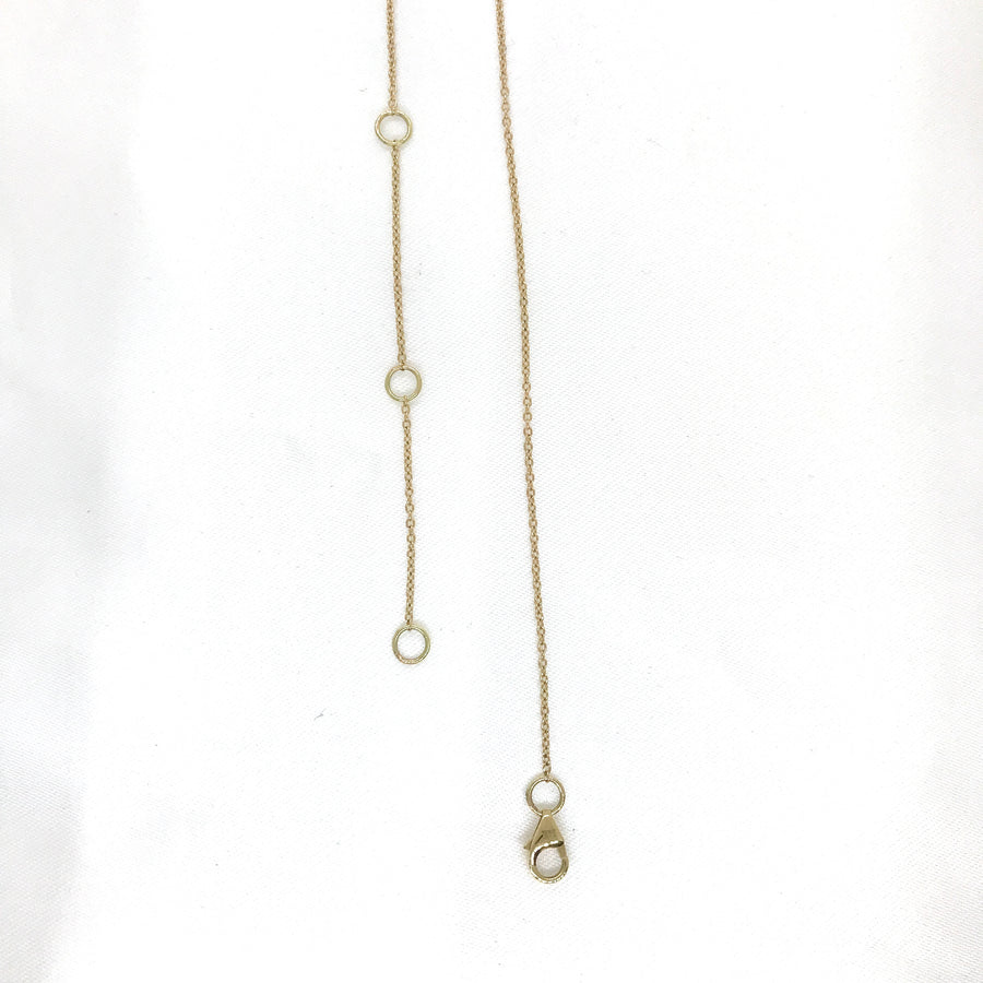 14k Gold Diamond Heart Necklace