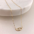Eternal Diamond Evil Eye Necklace