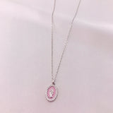 Oval Mother Mary Necklace by Amen