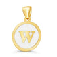 Giulia White Initial Necklace