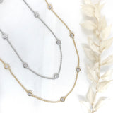 Miss Mimi- 14k/925 Vermeil Cubic by the Yard Necklace