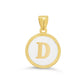 Giulia White Initial Necklace