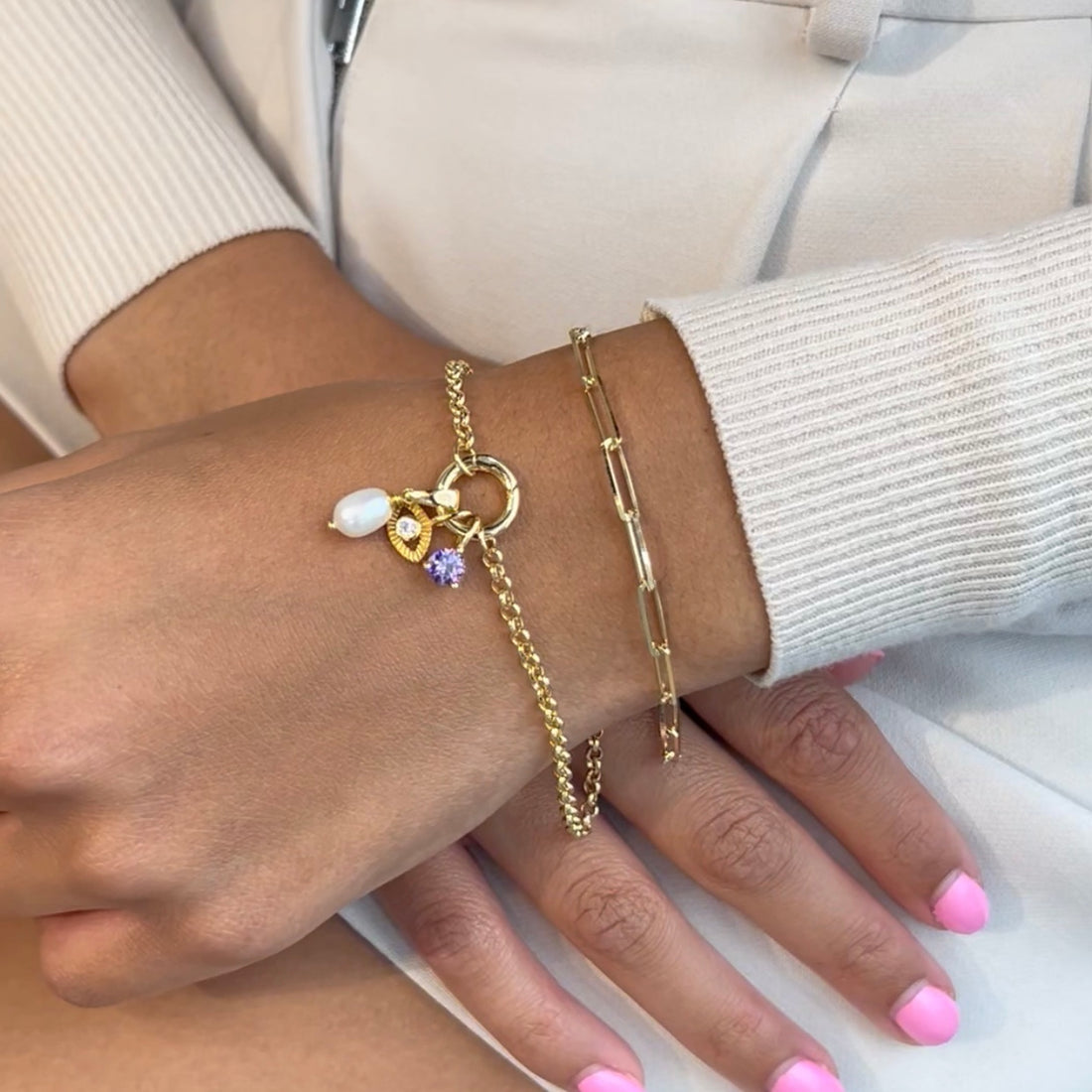 Siena CZ Evil Eye Charm