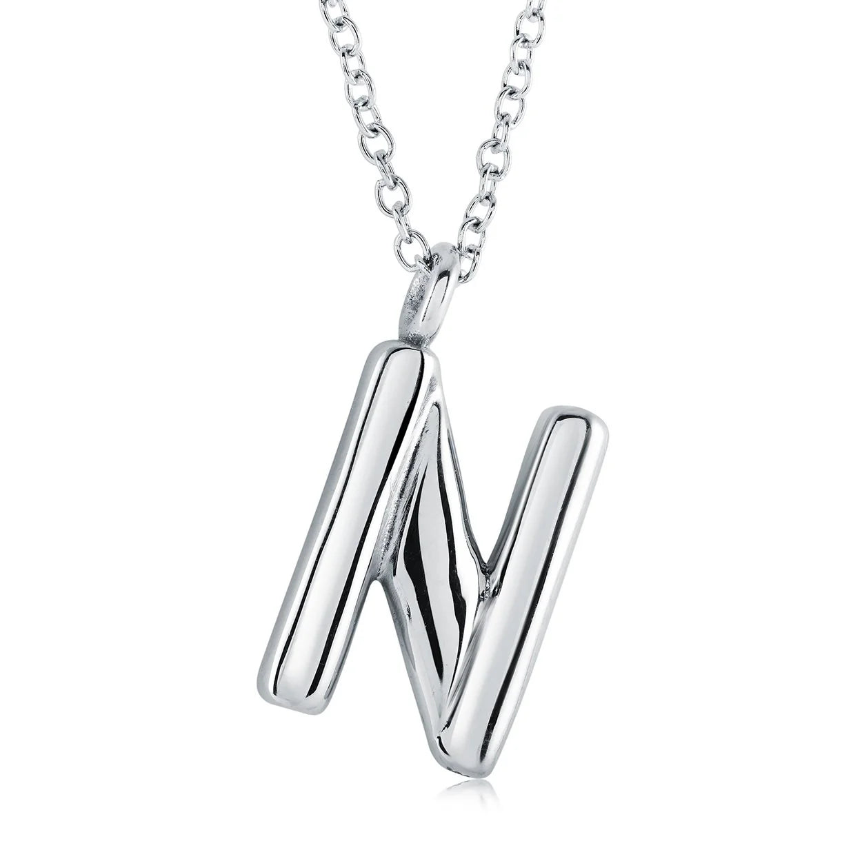 Stainless Steel Bubble Initial by Veloria